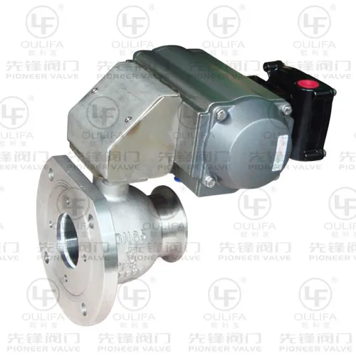 Side Mounted Pneumatic Discharge Ball Valve (Q68C1F)