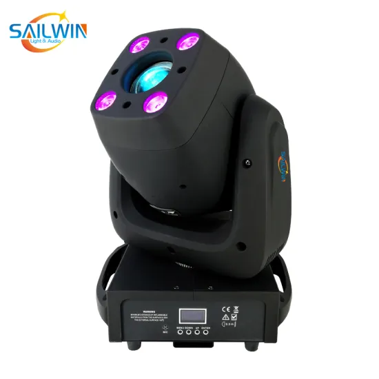 4-in-1 RGBW LED Moving Head Spot Wash Gobo Light for Events and Parties