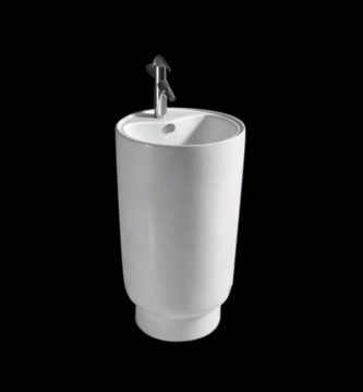 Foshan European Style Freestanding Pedestal Wash Basin