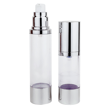 Silver Airless Pump Bottles for Facial Serums - 30ml to 120ml
