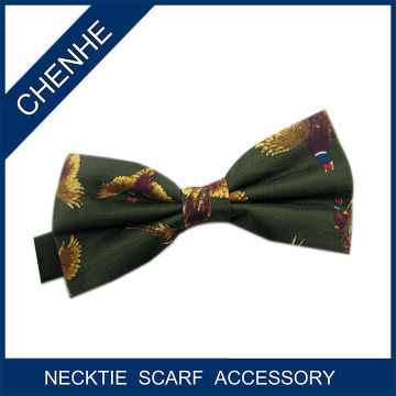 Fashion promotional printed satin bow tie