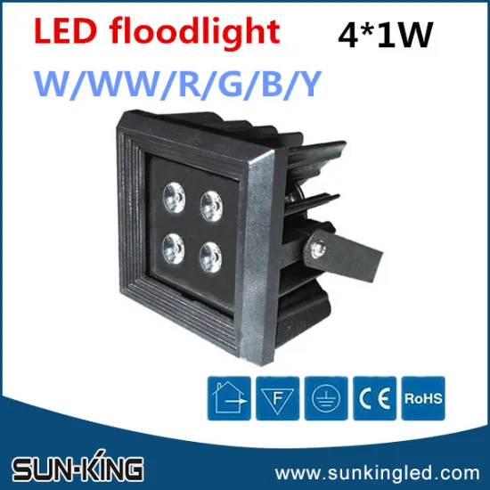 High quality super bright portable led garden spotlight 4W led blue floodlight