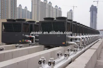central air heat pump for central house heating