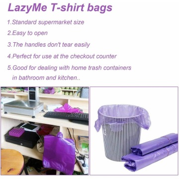 High Density T-Shirt White Plastic Grocery Bag