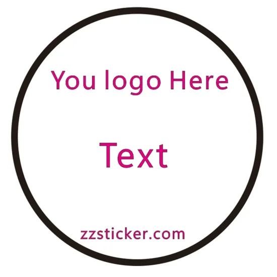 Clear Round Sticker Label