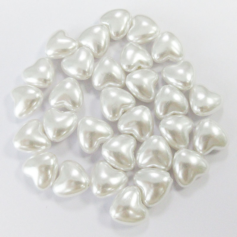 Heart shape imitation baroque faux pearls for crafts