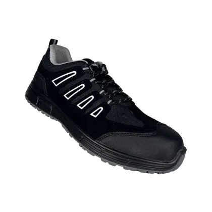 Black Oxford Fabric Low Cut Safety Shoes
