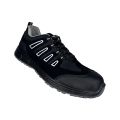 Aktibong hakbang na Black Suede Microfiber Safety Shoes