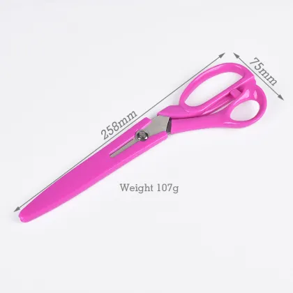 plastic sewing tailor scissors with safety cover