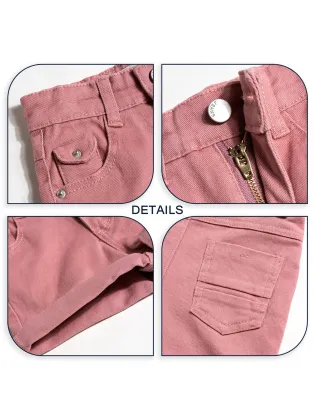Kids Girls Cotton Shorts with Custom Logo - Summer Clothing Manufacturer
