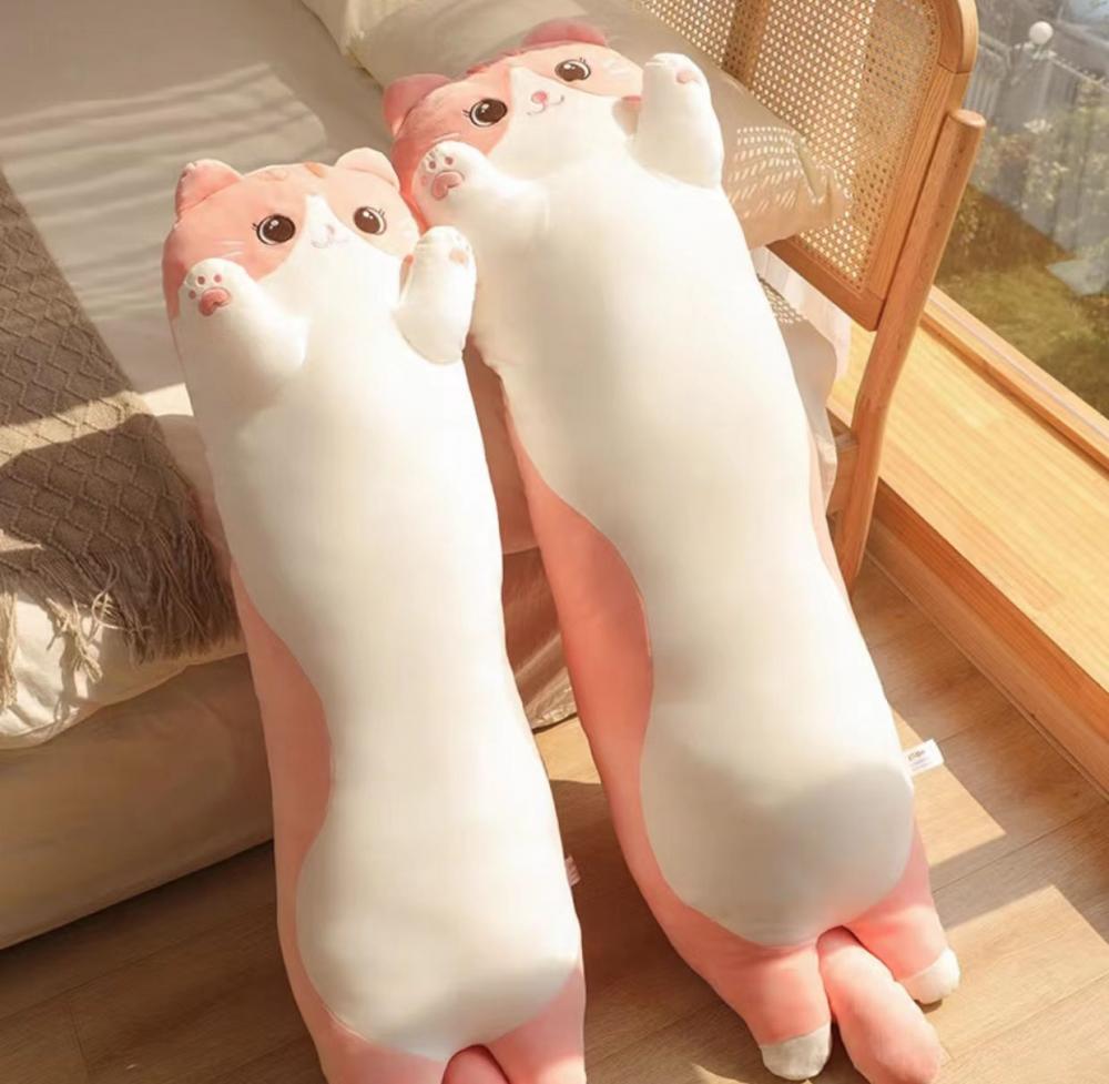 Coussin en peluche en peluche de bande de chat