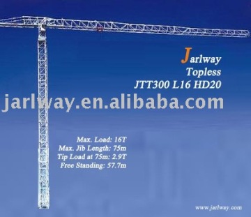 Tower Crane CTT331 (construction machinery, hoisting machinery, 16T, 70m jib, 58m height topless)