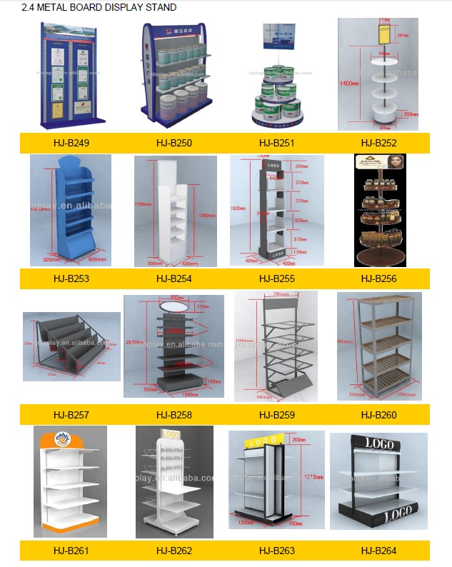 Multifunctional Supermarket Foldable Metal Display Racks For Various ...