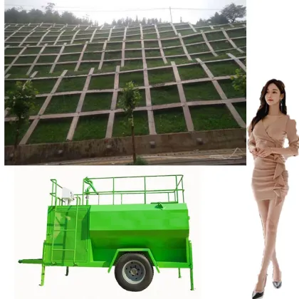 Used Hydroseeder 5m3 Tank Equipment for Hydroseeding Mulch