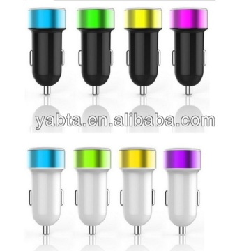 fashion usb car recharger, car recharger 2.1A high speed charging for tablet and mobile devices
