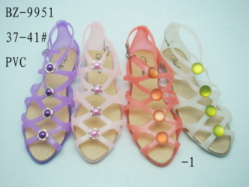 2015 Newest Fashion PVC Lady Sandal(BZ-9951,-1)
