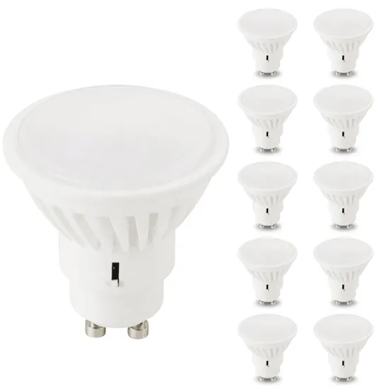 Ceramic Dimmable 3CCT LED GU10 Lamps High Efficiency SMD AC220-240V