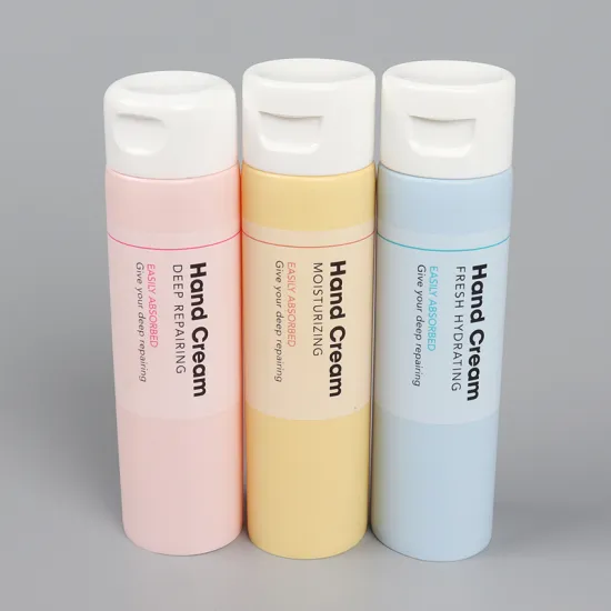 Flip Top Cap PE Hand Cream Tube