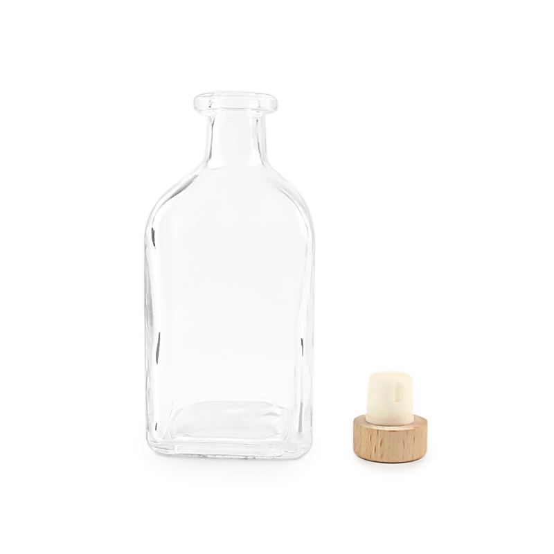 Square Glass Bottle 375ml