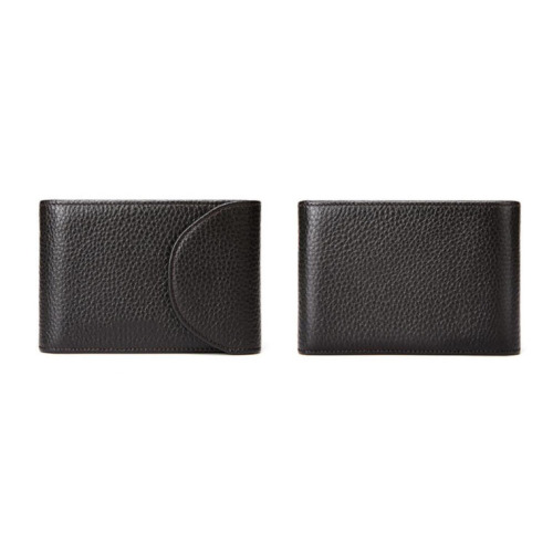 Business Custom Men's Genuine Leather Card Wallet Holder