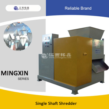 wood, plastic, metal single shaft shredder machine
