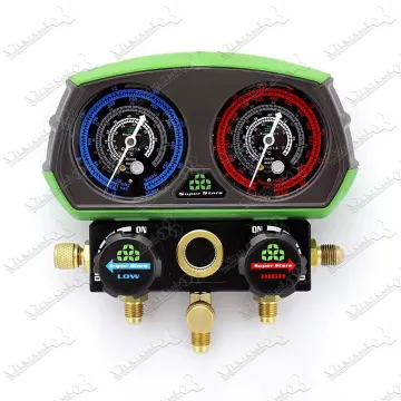 ST-B268 HVAC Super Start Refrigeration Tool - Dual Manifold Gauges Set for R22, R404A, R410A, R407C