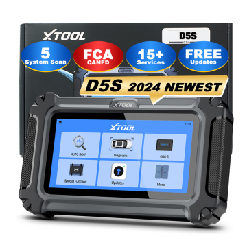 Xtool D5S 4 System Diagnostic Scan Tool: OBD2 -scanner met resets voor FCA -auto's