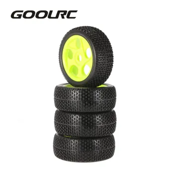 4pcs High Quality 112mm Rubber Tires 17mm Hub Hex Wheel Rim for 1/8 RC Crawler Buggy Off-Road Car Truck RC Toys Kid