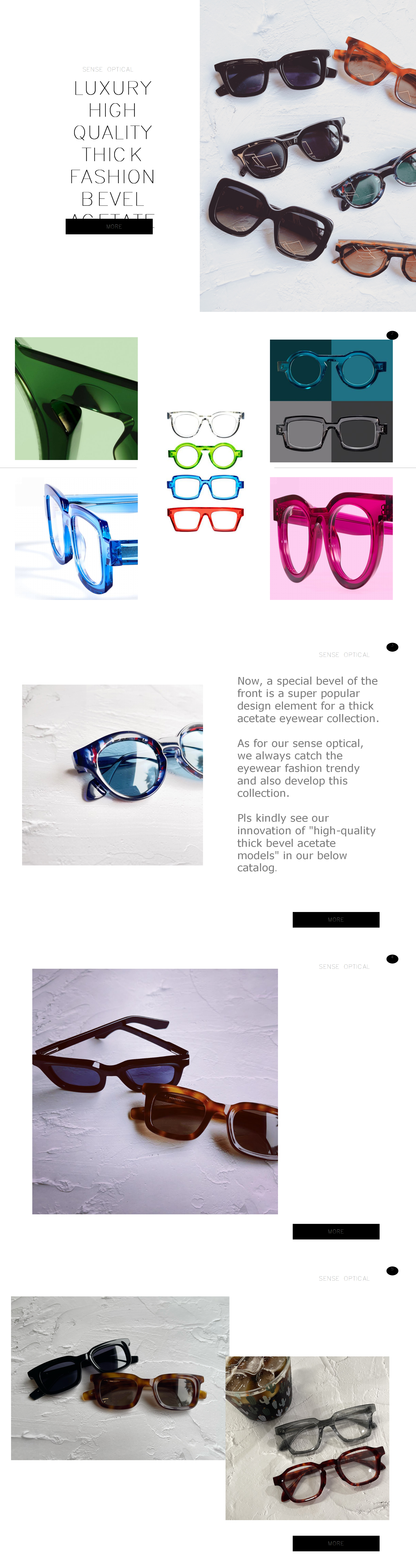 bevel acetate optcial glasses frame