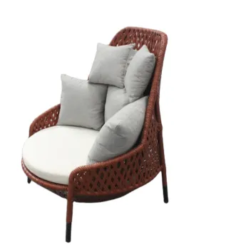 Stylish Outdoor Rattan Wicker Sofa and Armchair