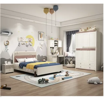 Solid Wood Kids and Teen Bedroom Furniture Set