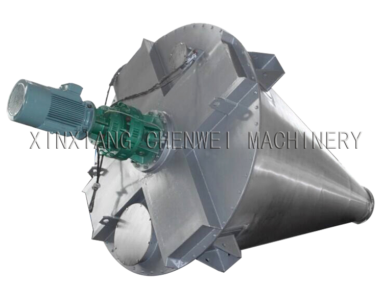 Double screw cone mixer