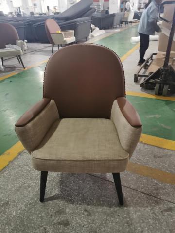 custom made leather designer arm chair