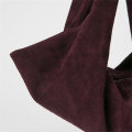Enchanting Wine Red Luxurious Imported Suede Dumpling Bag