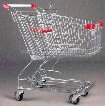 150L GS certification Asian Style Trolley/supermarket shopping cart