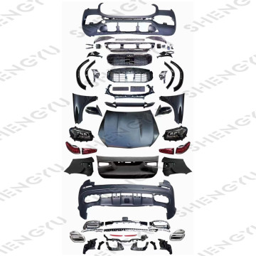 Upgrade Parts for Benz GL164 to GLS167 AMG Bumpers, Hood, Fenders, Headlights, Taillights, Grille and Eyebrows (2006-2012)