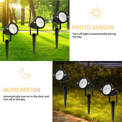 Sensor de foto 12V Luzes de paisagem ao ar livre Spotlight