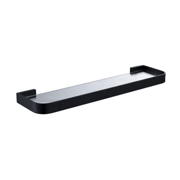 NC4012-MB Wall Mount Bathroom Accessories, Matte Black SUS304 Bathroom Shelf