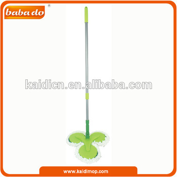 Three rounds microfiber cleaning mop