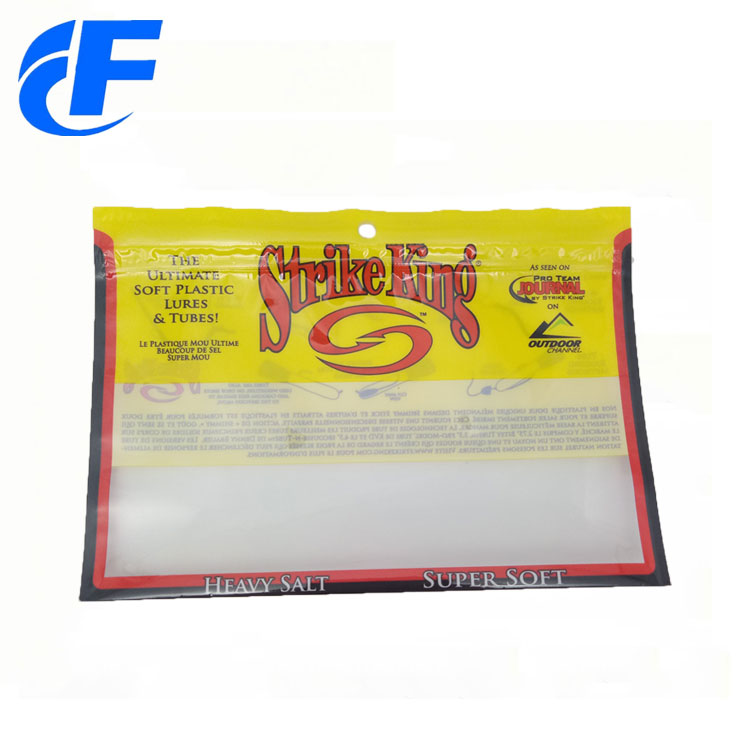 Fishing Lure Packing Clear Plastic Bag With Ziplock
