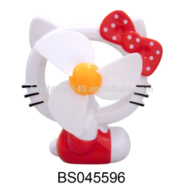 Lovely New Style Kitty Shaped Mini Fans USB Rechargeable Cartoon USB Port For Decoration Creative Gift Promotion