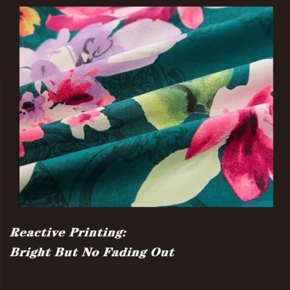 3pcs Set Floral Printing Bedspread King Queen Twin Size Thicken Sanding Soft Bed Skirt 1pc Bed Skirt + 2pcs Pillowcase