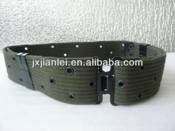 Oliver Drab Cotton Canvas Military Tactical Belt With Durable Metal Buckle