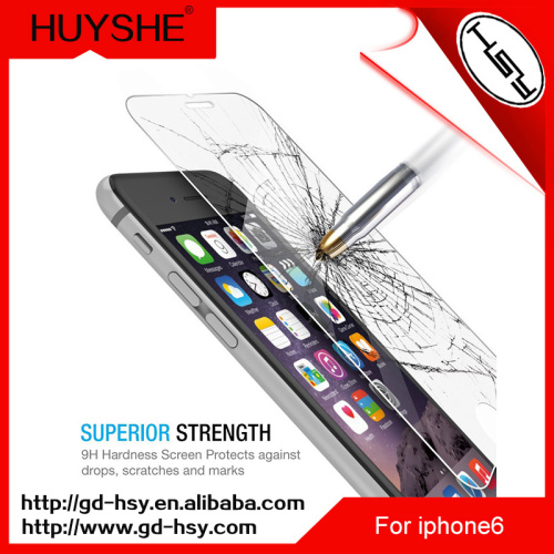 HUYSHE tempered glass screen protector sheets for iphon 6 screen protector hot selling on alibaba online shopping