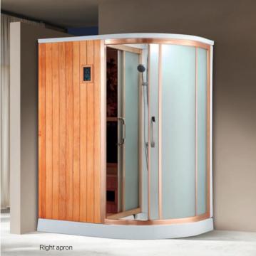 Pannello di controllo combinato del bagno con doccia a vapore sudore e sala sauna con massaggio di agopuntura posteriore
