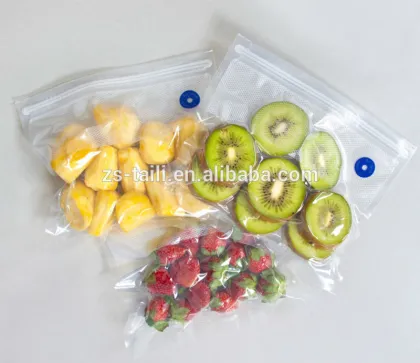 Reusable keep fresh long vacuum food storage bag