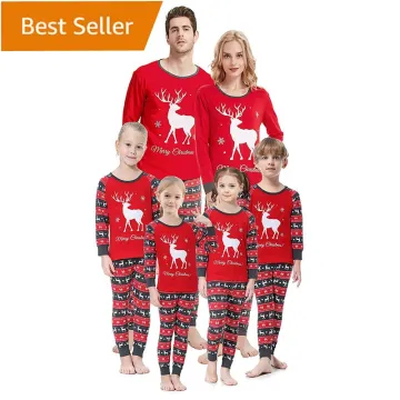 2023 Matching Family Christmas Pajamas - Elk Sleepwear Set