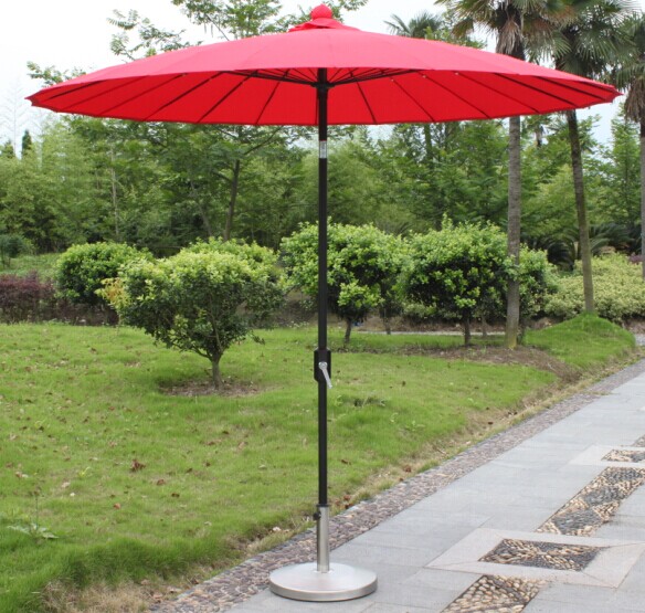 Tilt Umbrella/ Hand Push Fiberglass Garden Umbrella/Outdoor Fiberglass Parasol