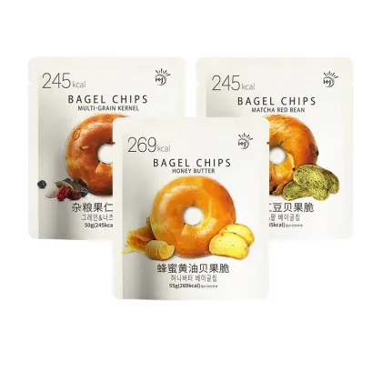 JIUR New Flavors Bagel Chips: Multi-grain Kernel Snack for Sale