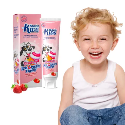Wholesale Organic Kids Toothpaste: Natural Strawberry Flavor for Children